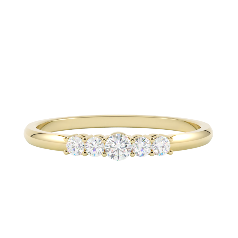 Pierścionek z diamentem Eos – złoto żółte 585 – GOLDPORT